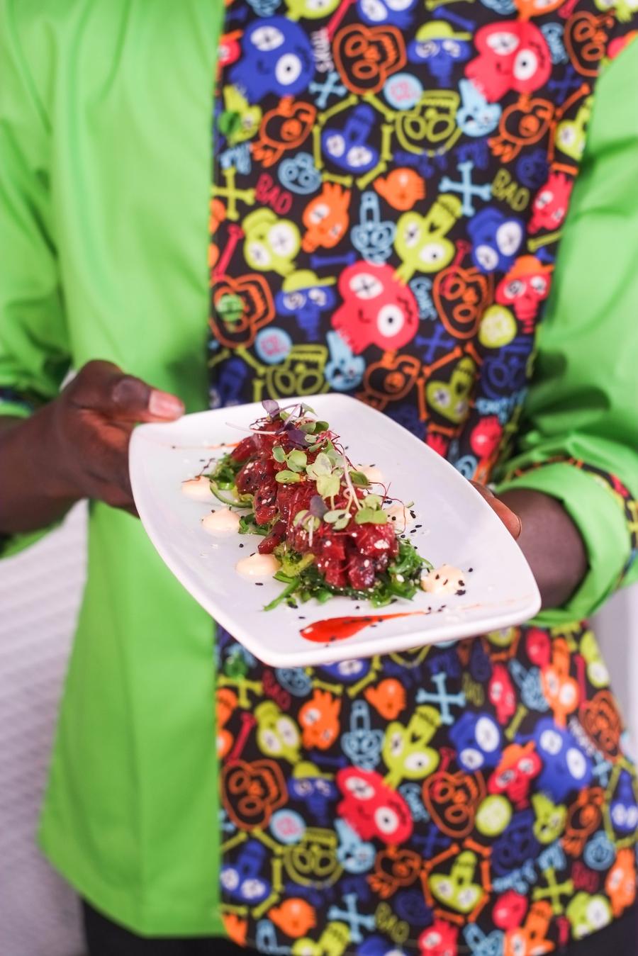 Tartar con chef — fotografía gastronómica Sevilla